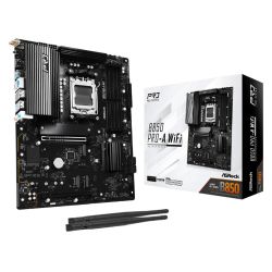 Asrock B850 PRO-A WIFI, AMD B850, AM5, ATX, 4 DDR5, HDMI, USB-C (DP-alt), Wi-Fi 6E, 2.5G LAN, 4x M.2 Asrock B850 PRO-A WIFI, AMD B850, AM5, ATX, 4 DDR5, HDMI, USB-C (DP-alt), Wi-Fi 6E, 2.5G LAN, 4x M.2